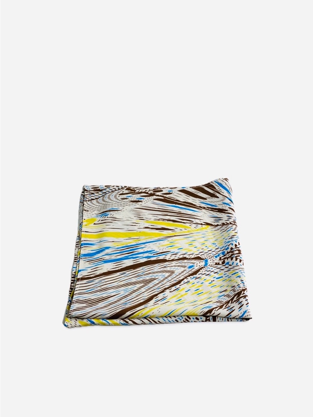 NWT SILKLETTE Abstract Print 100% Fine Silk Square Pocket